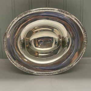 VINTAGE International Silver Silverplate Oval "Camille" Footed Bon Bon Dish